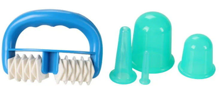 Roller massager & 5 pcs vacuum cupping