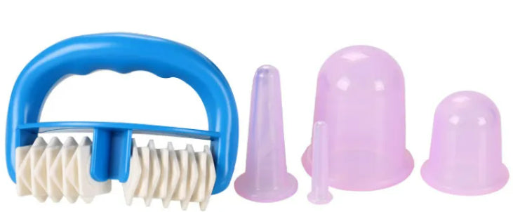 Roller massager & 5 pcs vacuum cupping