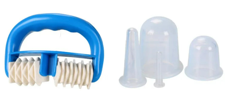 Roller massager & 5 pcs vacuum cupping